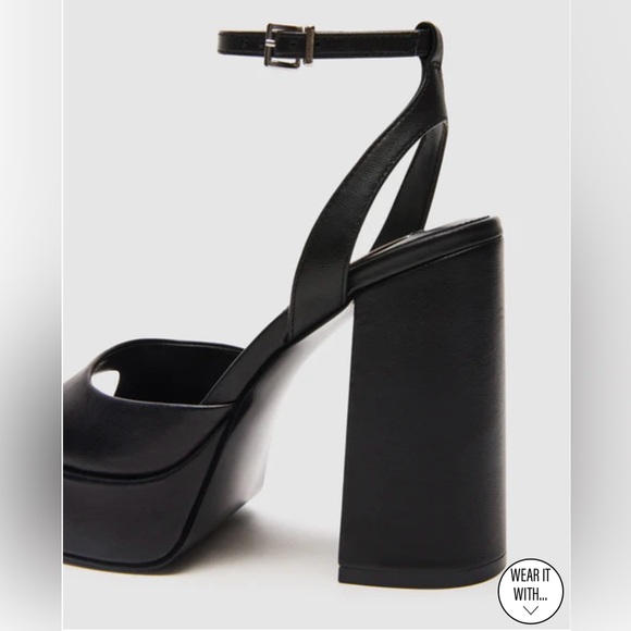 STEVE MADEN Carolyn Black Leather NWB - Picture 3 of 15